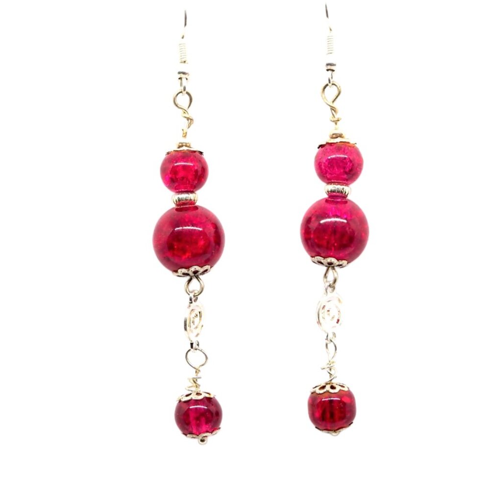 Red Hot Balls of Fire Earrings